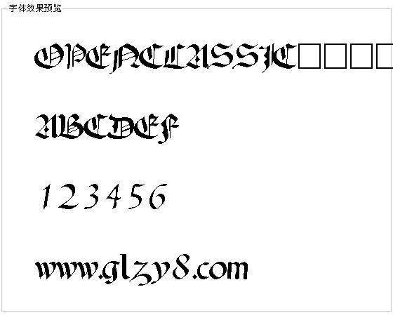 OPENCLASSIC字体下载