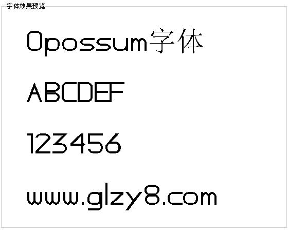 Opossum字体