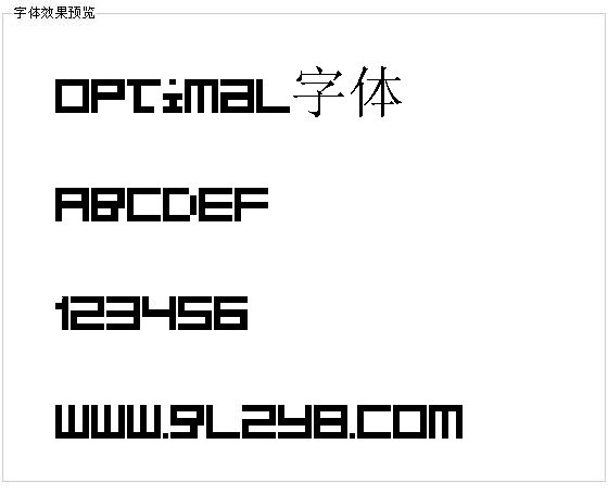 Optimal字体