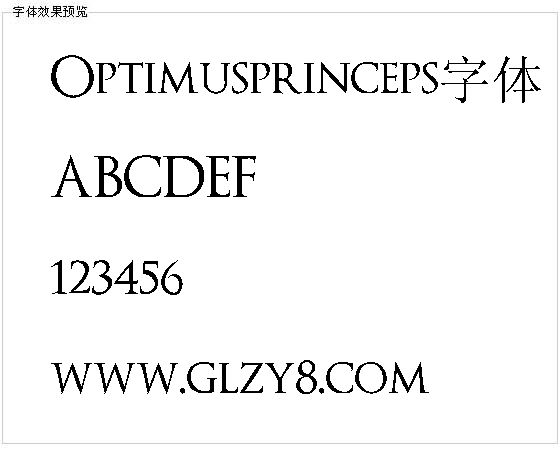 Optimusprinceps字体