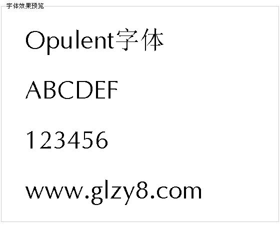 Opulent字体