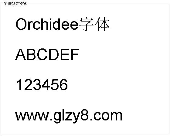 Orchidee字体