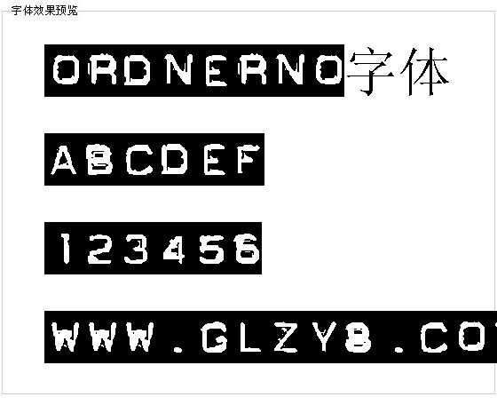 Ordnerno字体