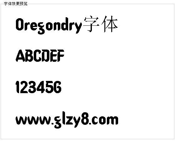 Oregondry字体