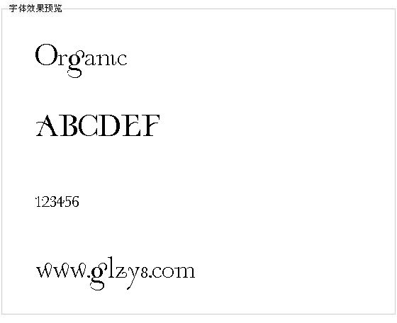 Organic字体