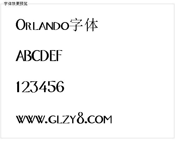 Orlando字体