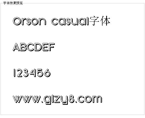 Orson casual字体