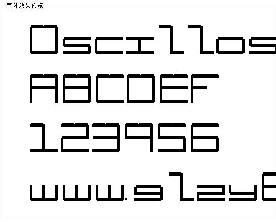 Oscillos字体