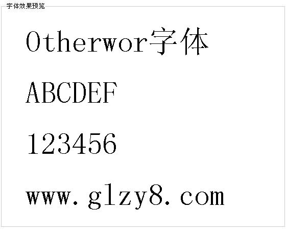 Otherwor字体