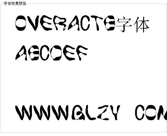 Overactb字体