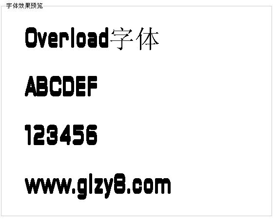 Overload字体