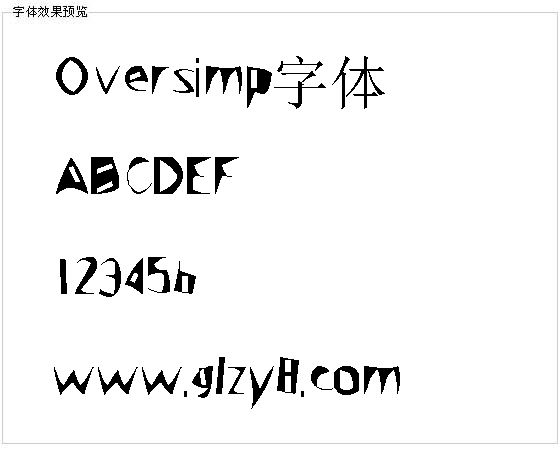 Oversimp字体