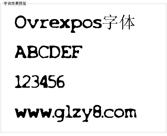 Ovrexpos字体