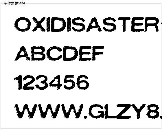 OXIDISASTER字体