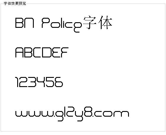 BN Police字体