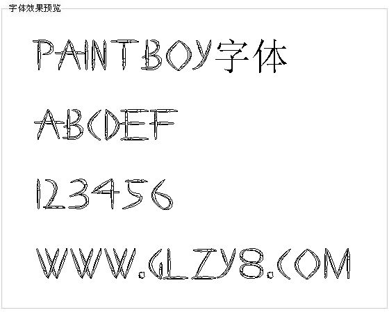 Paintboy字体