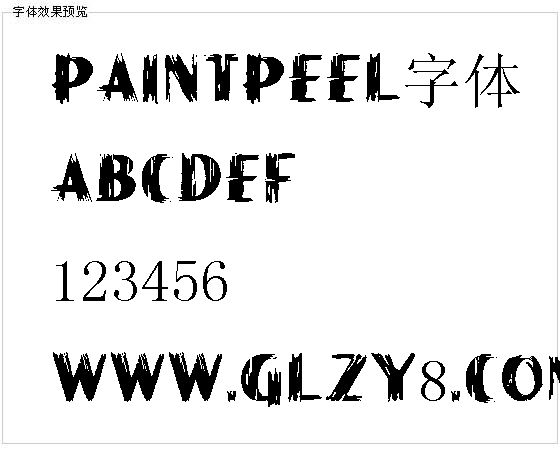 Paintpeel字体