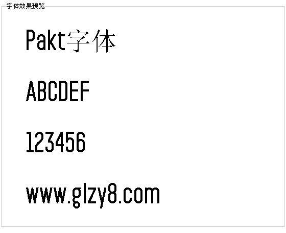 Pakt字体