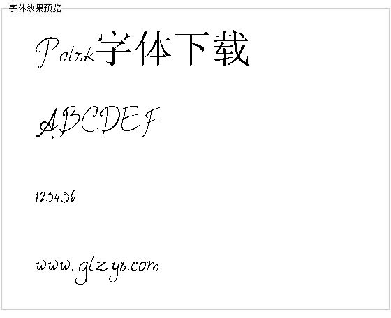 Palnk字体下载