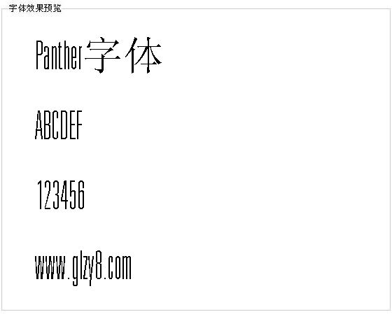 Panther字体