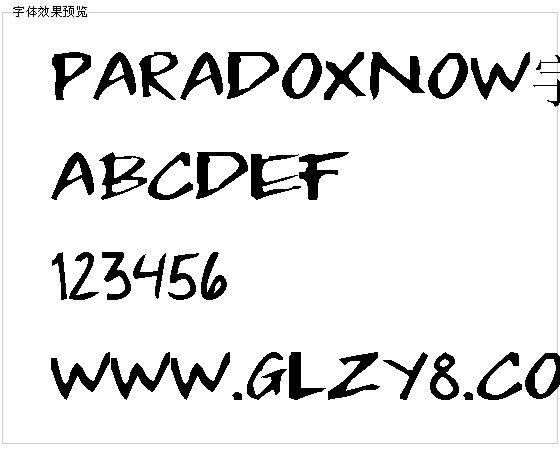 Paradoxnow字体