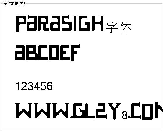 Parasigh字体