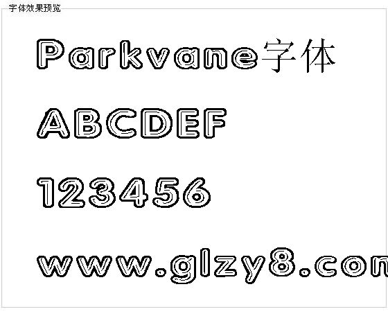 Parkvane字体