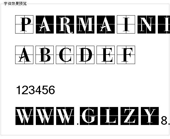 ParmaInitialenMK字体