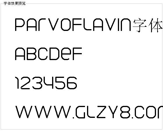 parvoflavin字体