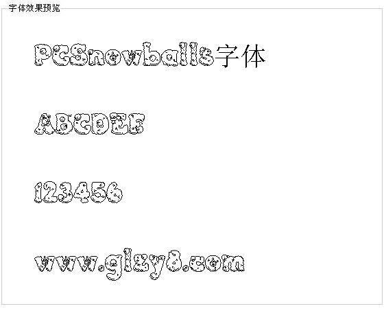 PCSnowballs字体