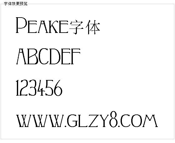 Peake字体