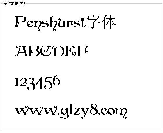 Penshurst字体