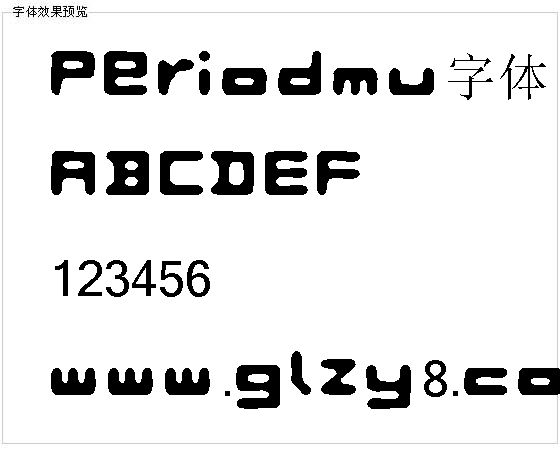 Periodmu字体