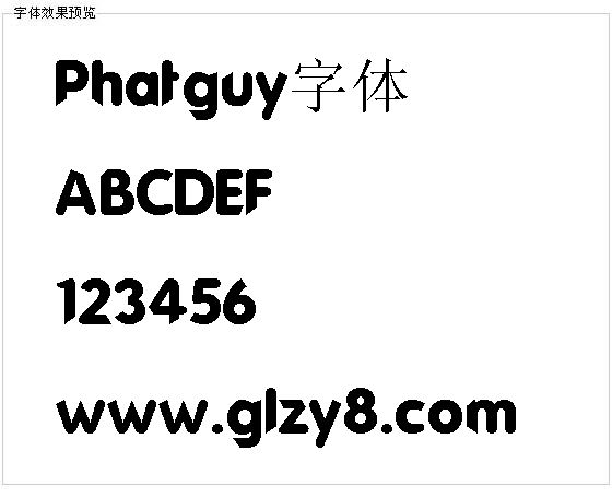 Phatguy字体