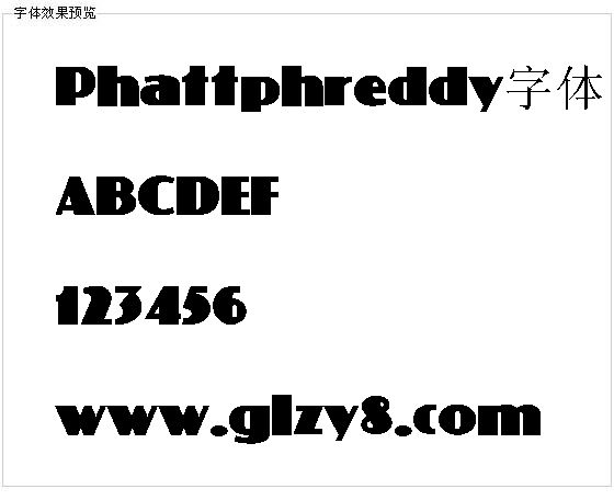 Phattphreddy字体