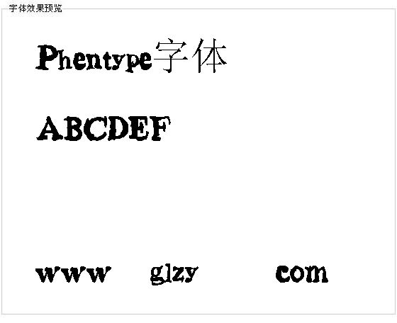 Phentype字体