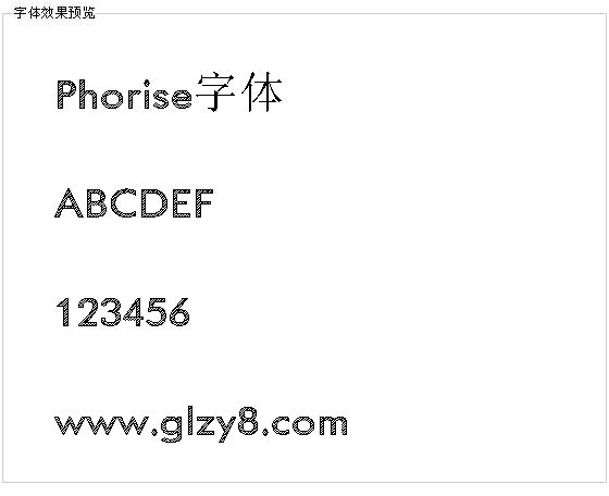 Phorise字体