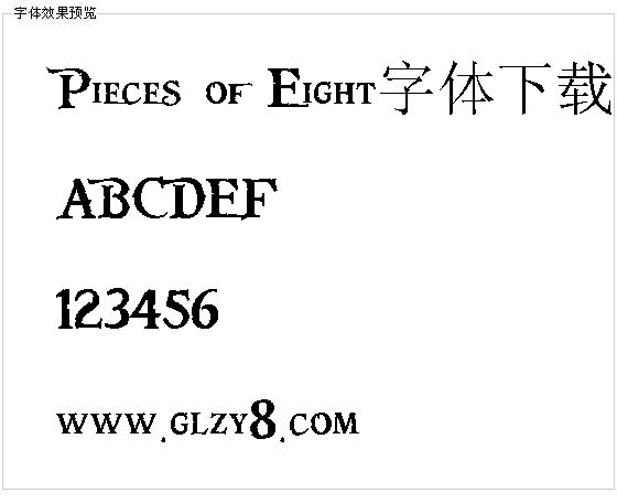 Pieces of Eight字体下载