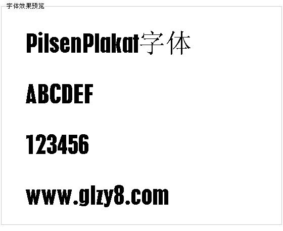 PilsenPlakat字体