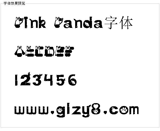 Pink Panda字体