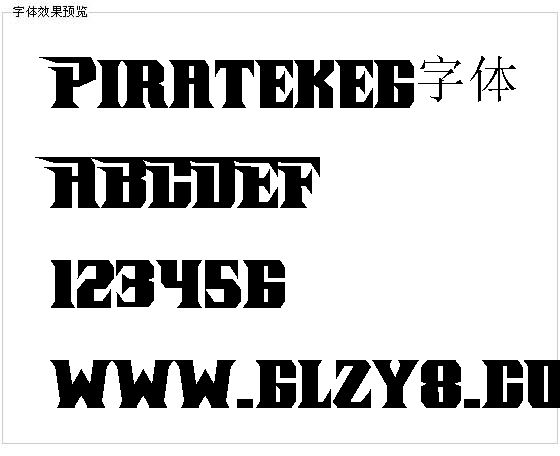 Piratekeg字体