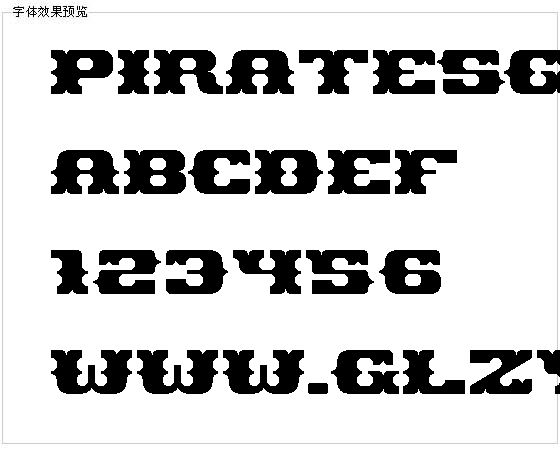 Piratesgold字体