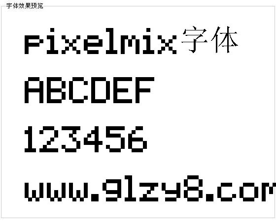 pixelmix字体