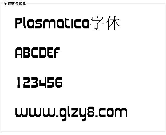 Plasmatica字体