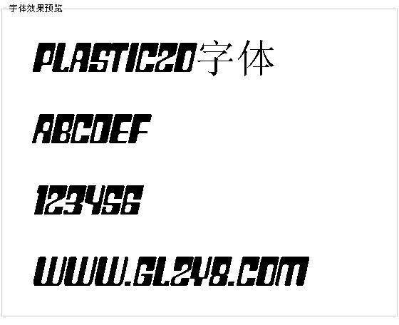 Plastic20字体