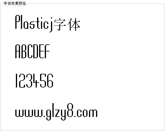 Plasticj字体