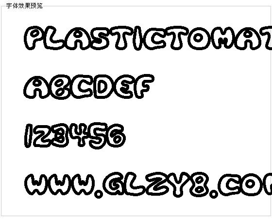 plastictomatobold字体