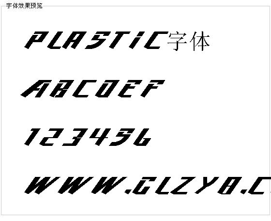 Plastic字体