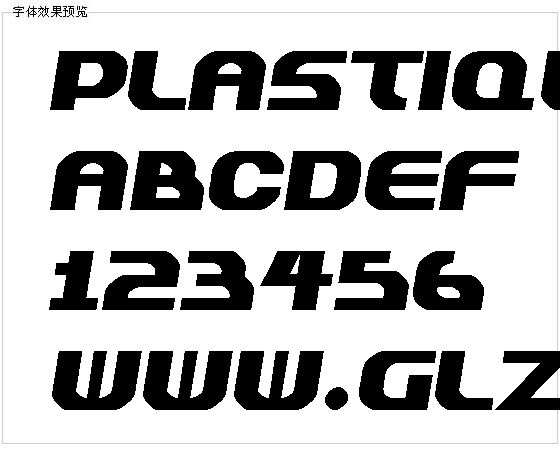 Plastique字体