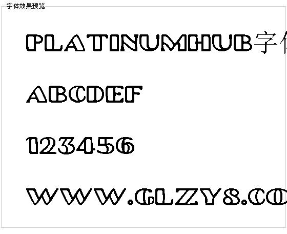 Platinumhub字体